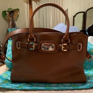 Michael Kors Hamilton Leather Satchel